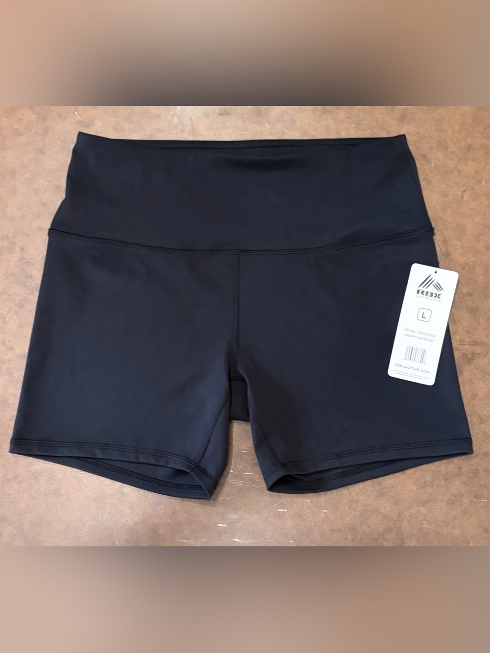 RBX Women's Black High-Waist Bike Shorts